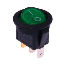 Interrupteur 12v LED rond étanche - SFFHPR0012